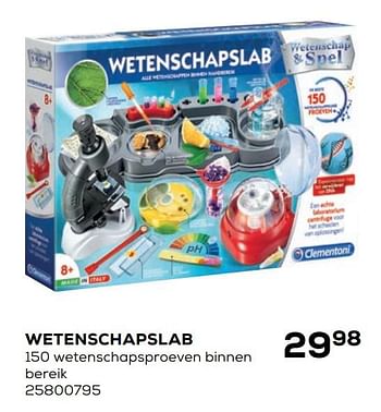 Aanbiedingen Wetenschapslab - Clementoni - Geldig van 21/10/2020 tot 08/12/2020 bij Supra Bazar