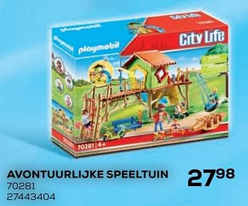 Aanbiedingen Avontuurlijke speeltuin 70281 - Playmobil - Geldig van 21/10/2020 tot 08/12/2020 bij Supra Bazar