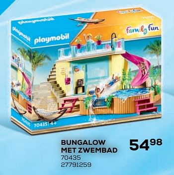 Aanbiedingen Bungalow met zwembad 70435 - Playmobil - Geldig van 21/10/2020 tot 08/12/2020 bij Supra Bazar
