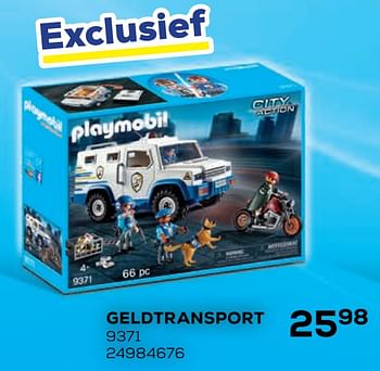 Aanbiedingen Geldtransport 9371 - Playmobil - Geldig van 21/10/2020 tot 08/12/2020 bij Supra Bazar