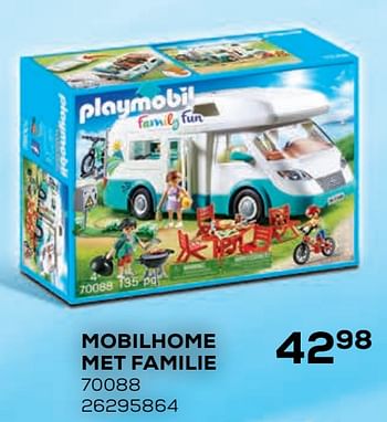 Aanbiedingen Mobilhome met familie 70088 - Playmobil - Geldig van 21/10/2020 tot 08/12/2020 bij Supra Bazar
