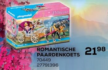Aanbiedingen Romantische paardenkoets 70449 - Playmobil - Geldig van 21/10/2020 tot 08/12/2020 bij Supra Bazar