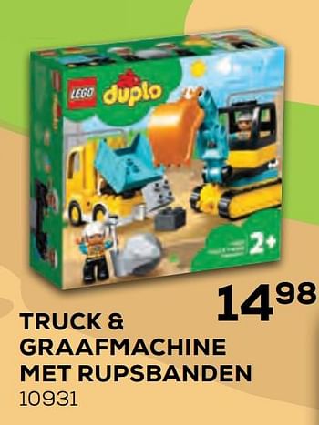 Aanbiedingen Truck + graafmachine met rupsbanden 10931 - Lego - Geldig van 21/10/2020 tot 08/12/2020 bij Supra Bazar