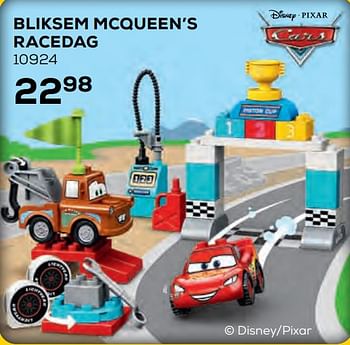 Aanbiedingen Bliksem mcqueen`s racedag 10924 - Disney - Geldig van 21/10/2020 tot 08/12/2020 bij Supra Bazar