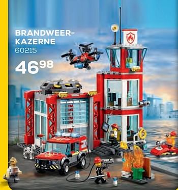 Aanbiedingen Brandweerkazerne 60215 - Lego - Geldig van 21/10/2020 tot 08/12/2020 bij Supra Bazar