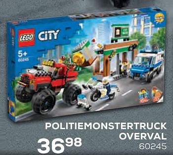 Aanbiedingen Politiemonstertruck overval 60245 - Lego - Geldig van 21/10/2020 tot 08/12/2020 bij Supra Bazar