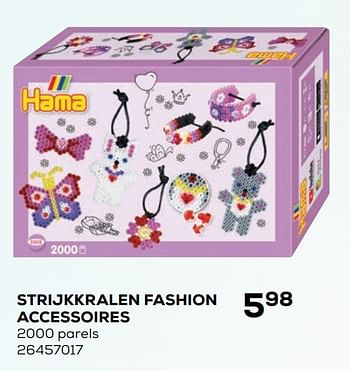 Aanbiedingen Strijkkralen fashion accessoires - Hama - Geldig van 21/10/2020 tot 08/12/2020 bij Supra Bazar