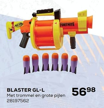 Aanbiedingen Blaster gl-l - Hasbro - Geldig van 21/10/2020 tot 08/12/2020 bij Supra Bazar