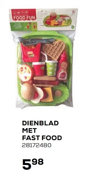 Aanbiedingen Dienblad met fast food - Huismerk - Supra Bazar - Geldig van 21/10/2020 tot 08/12/2020 bij Supra Bazar