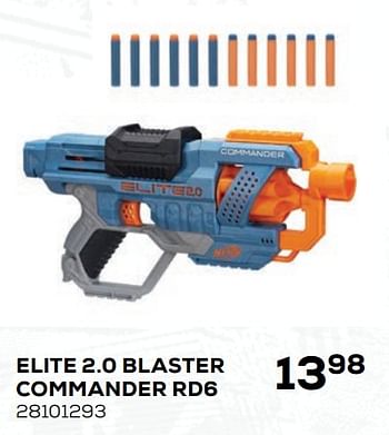 Aanbiedingen Elite 2.0 blaster commander rd6 - Hasbro - Geldig van 21/10/2020 tot 08/12/2020 bij Supra Bazar