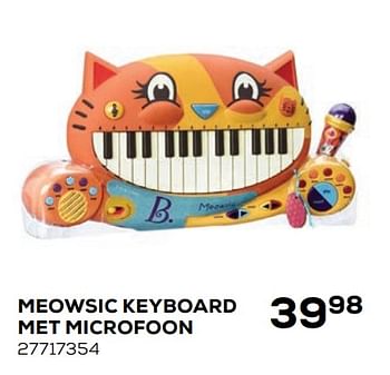 Aanbiedingen Meowsic keyboard met microfoon - Huismerk - Supra Bazar - Geldig van 21/10/2020 tot 08/12/2020 bij Supra Bazar