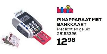 Aanbiedingen Pinapparaat met bankkaart - Theo Klein - Geldig van 21/10/2020 tot 08/12/2020 bij Supra Bazar