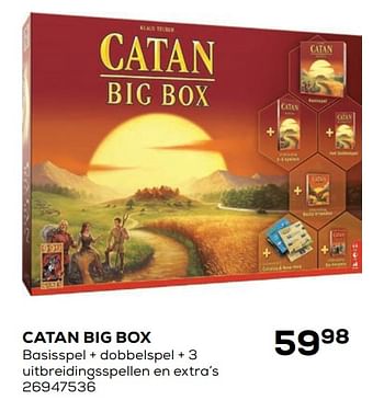 Aanbiedingen Catan big box - 999games - Geldig van 21/10/2020 tot 08/12/2020 bij Supra Bazar