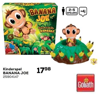 Aanbiedingen Kinderspel banana joe - Goliath - Geldig van 21/10/2020 tot 08/12/2020 bij Supra Bazar