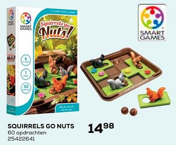 Aanbiedingen Squirrels go nuts - Smart Games - Geldig van 21/10/2020 tot 08/12/2020 bij Supra Bazar