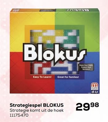 Aanbiedingen Strategiespel blokus - Mattel - Geldig van 21/10/2020 tot 08/12/2020 bij Supra Bazar