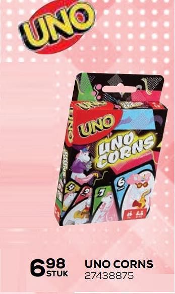 Aanbiedingen Uno corns - Mattel - Geldig van 21/10/2020 tot 08/12/2020 bij Supra Bazar