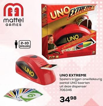 Aanbiedingen Uno extreme - Mattel - Geldig van 21/10/2020 tot 08/12/2020 bij Supra Bazar