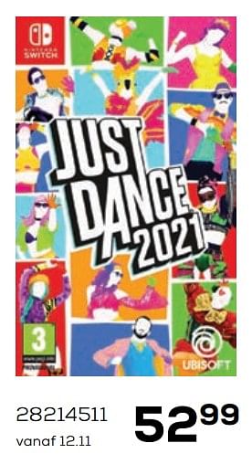 Aanbiedingen Just dance 2021 - Nintendo - Geldig van 21/10/2020 tot 08/12/2020 bij Supra Bazar