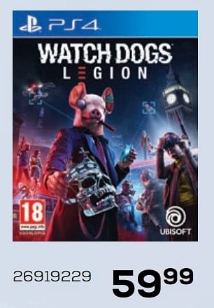Aanbiedingen Ps4 watch dogs legion - Ubisoft - Geldig van 21/10/2020 tot 08/12/2020 bij Supra Bazar