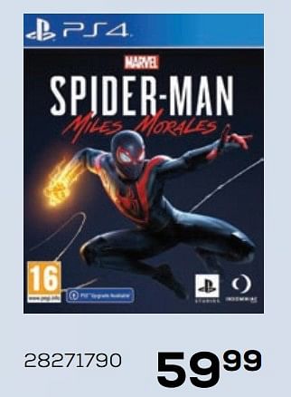 Aanbiedingen Spider-man - Insomniac Games - Geldig van 21/10/2020 tot 08/12/2020 bij Supra Bazar