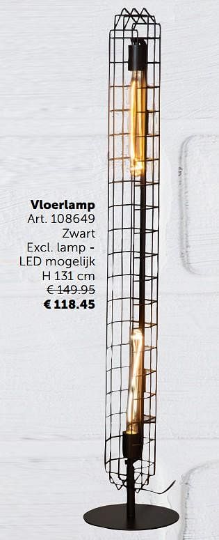 Aanbiedingen Vloerlamp - Geldig van 03/11/2020 tot 30/11/2020 bij Zelfbouwmarkt