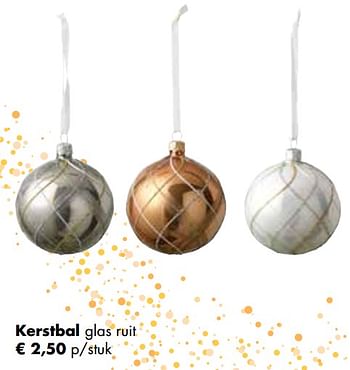 Aanbiedingen Kerstbal glas ruit - Huismerk - Multi Bazar - Geldig van 02/11/2020 tot 30/11/2020 bij Multi Bazar