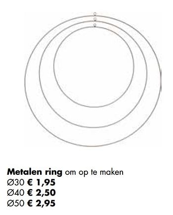 Aanbiedingen Metalen ring om op te maken - Huismerk - Multi Bazar - Geldig van 02/11/2020 tot 30/11/2020 bij Multi Bazar