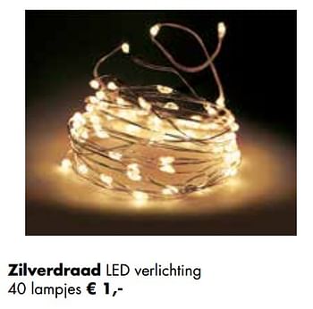 Aanbiedingen Zilverdraad led verlichting - Huismerk - Multi Bazar - Geldig van 02/11/2020 tot 30/11/2020 bij Multi Bazar