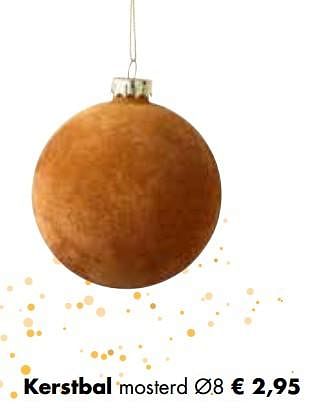 Aanbiedingen Kerstbal mosterd - Huismerk - Multi Bazar - Geldig van 02/11/2020 tot 30/11/2020 bij Multi Bazar
