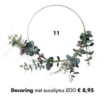 Aanbiedingen Decoring met eucaliptus - Huismerk - Multi Bazar - Geldig van 02/11/2020 tot 30/11/2020 bij Multi Bazar
