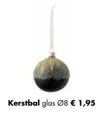 Aanbiedingen Kerstbal glas - Huismerk - Multi Bazar - Geldig van 02/11/2020 tot 30/11/2020 bij Multi Bazar