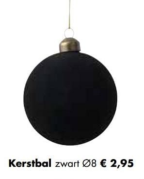 Aanbiedingen Kerstbal zwart - Huismerk - Multi Bazar - Geldig van 02/11/2020 tot 30/11/2020 bij Multi Bazar