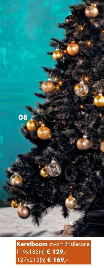 Aanbiedingen Kerstboom zwart bristlecone - Huismerk - Multi Bazar - Geldig van 02/11/2020 tot 30/11/2020 bij Multi Bazar