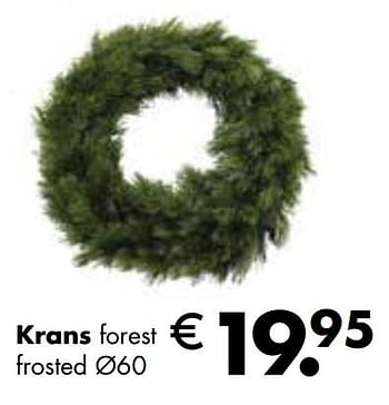 Aanbiedingen Krans forest frosted - Huismerk - Multi Bazar - Geldig van 02/11/2020 tot 30/11/2020 bij Multi Bazar