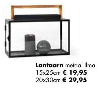 Aanbiedingen Lantaarn metaal ilma - Huismerk - Multi Bazar - Geldig van 02/11/2020 tot 30/11/2020 bij Multi Bazar