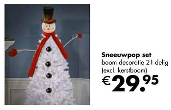 Aanbiedingen Sneeuwpop set - Huismerk - Multi Bazar - Geldig van 02/11/2020 tot 30/11/2020 bij Multi Bazar