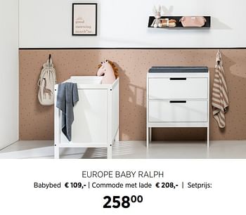 Aanbiedingen Europe baby ralph - Europe baby - Geldig van 20/10/2020 tot 16/11/2020 bij Babypark