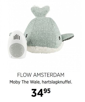 Aanbiedingen Flow amsterdam moby the wale, hartslagknuffel - Flow Amsterdam - Geldig van 20/10/2020 tot 16/11/2020 bij Babypark