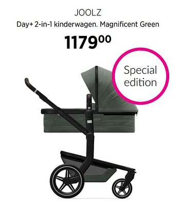 Aanbiedingen Joolz day+ 2-in-1 kinderwagen. magnificent green - Joolz - Geldig van 20/10/2020 tot 16/11/2020 bij Babypark