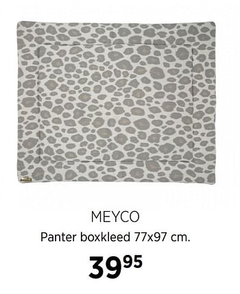 Aanbiedingen Meyco panter boxkleed - Meyco - Geldig van 20/10/2020 tot 16/11/2020 bij Babypark