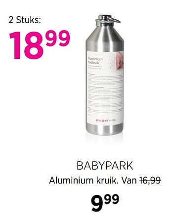 Aanbiedingen Babypark aluminium kruik - Huismerk - Babypark - Geldig van 20/10/2020 tot 16/11/2020 bij Babypark