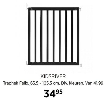 Aanbiedingen Kidsriver traphek felix - Kidsriver - Geldig van 20/10/2020 tot 16/11/2020 bij Babypark