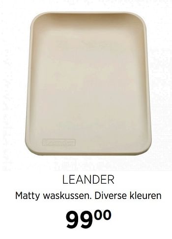 Aanbiedingen Leander matty waskussen - Leander - Geldig van 20/10/2020 tot 16/11/2020 bij Babypark