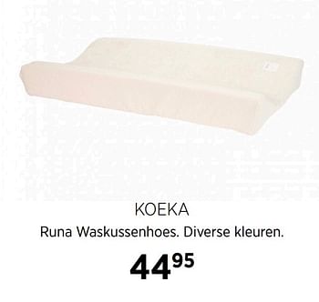 Aanbiedingen Koeka runa waskussenhoes - Koeka - Geldig van 20/10/2020 tot 16/11/2020 bij Babypark