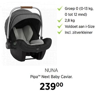 Aanbiedingen Nuna pipa next baby caviar - Nuna - Geldig van 20/10/2020 tot 16/11/2020 bij Babypark