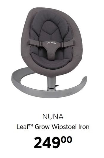 Aanbiedingen Nuna leaf grow wipstoel iron - Nuna - Geldig van 20/10/2020 tot 16/11/2020 bij Babypark