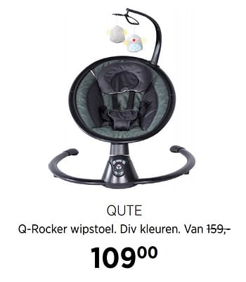 Aanbiedingen Qute q-rocker wipstoel div kleuren - Qute  - Geldig van 20/10/2020 tot 16/11/2020 bij Babypark