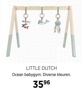 Aanbiedingen Little dutch ocean babygym diverse kleuren - Little Dutch - Geldig van 20/10/2020 tot 16/11/2020 bij Babypark