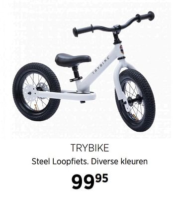 Aanbiedingen Trybike steel loopfiets diverse kleuren - Trybike - Geldig van 20/10/2020 tot 16/11/2020 bij Babypark